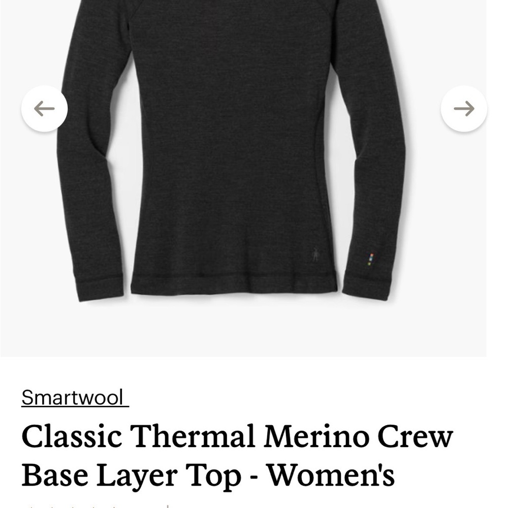 Smartwool Classic Coral Merino 250 Crew Top Women’s size small